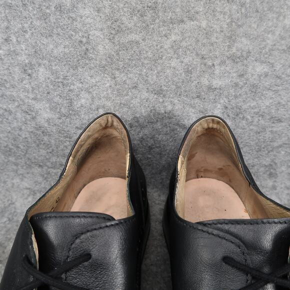 Dromedaris Shoes Womens 42 Oxford Hornbill Leather Wingtip Black Comfort Classic - Picture 4 of 13